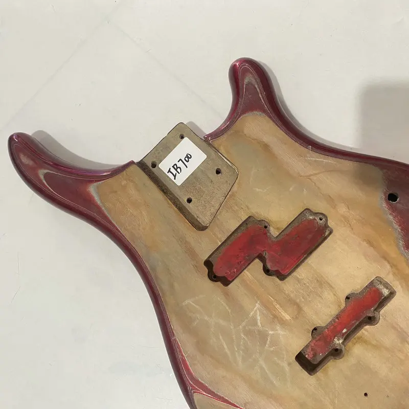 IB700 Custom Bass Body in Solid Wood PJB Pickups Wood Damages and Surface Dirty Replace or DIY Right Hand Paints Problems