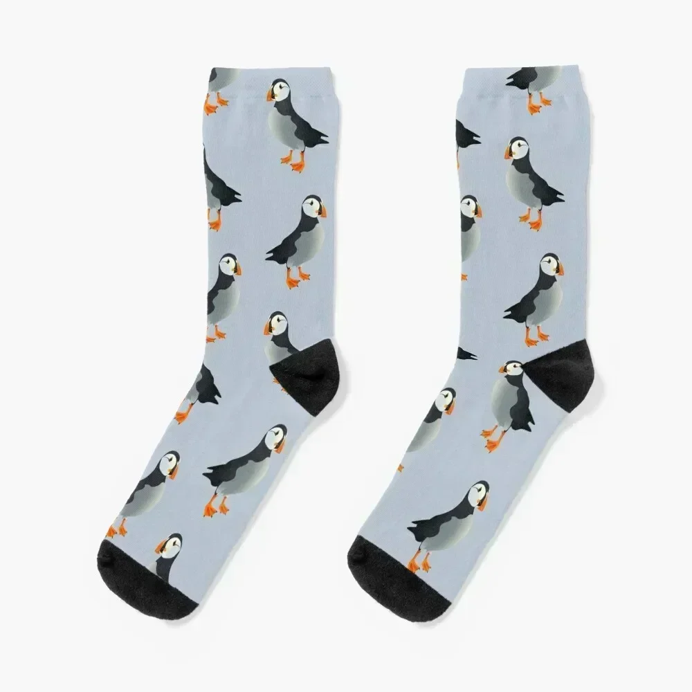 

Little Atlantic Puffin Socks snow football retro Christmas Men Socks Women's