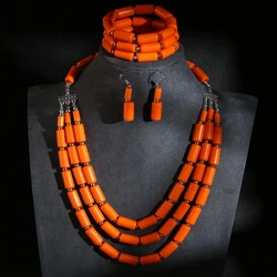 Fashion Jewelry sets Colorful Acrylic Wave Shaped Multilayer Necklace Earrings Bracelet Set For Women Bijoux Vintage Accessoires