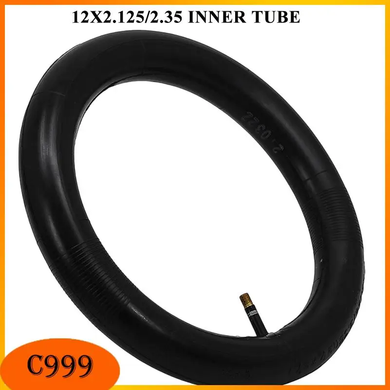 For 12x2.125 Bike Electric Scooter inner tire  straight valve 12Inch 12x2.125/2.35 Inner Tube Butyl rubber tire