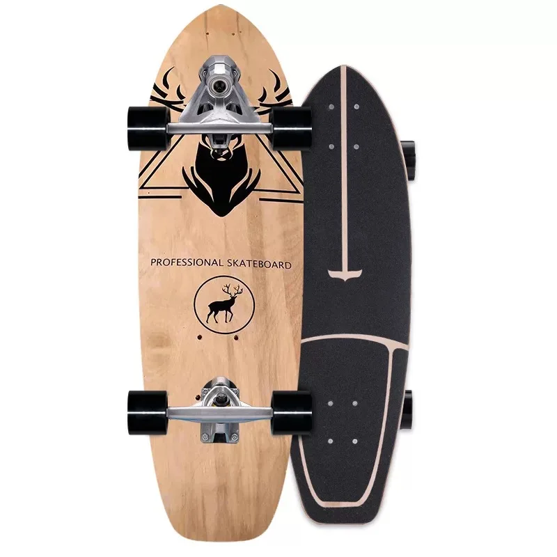 

76CM Surfskate Beginner Surf Skate Board Carving Pumping Longboard Complete Ready To Rider Land Surf Skateboard Sport Scooter