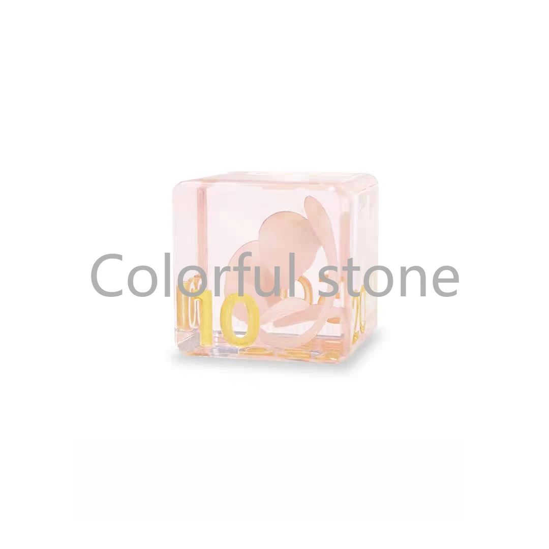 PTCG Pokemon Anime Postać Śpiące Mew Dopasowanie Wyników Licznik Uszkodzeń Wskaźnik Uszkodzeń Dwustronne Kości do Gier Fabularnych Prezent