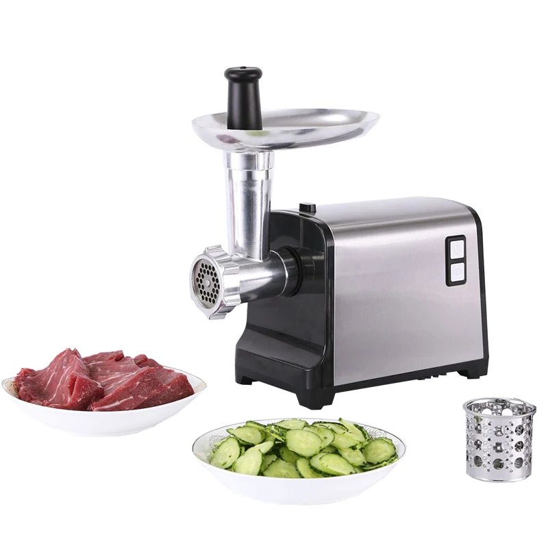 Electric Carrot Cucumber Slicer Shredded Salad Machine Vegetable Cutter Household 4-in-1 Meat Grinders Sausage Making Mincer