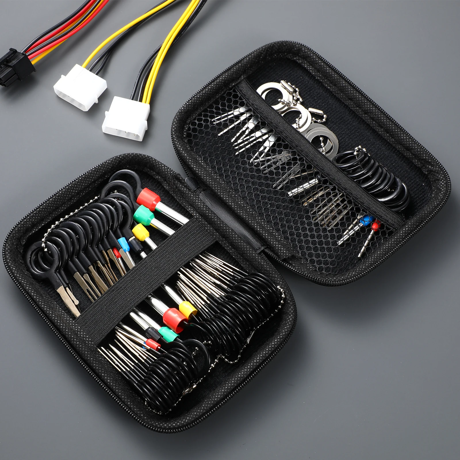 76 قطعة مجموعة أدوات طرفية سلك السيارة دبوس النازع أدوات السيارات للميكانيكا أدوات كهربائية للسيارات Depinning مجموعة إصلاح