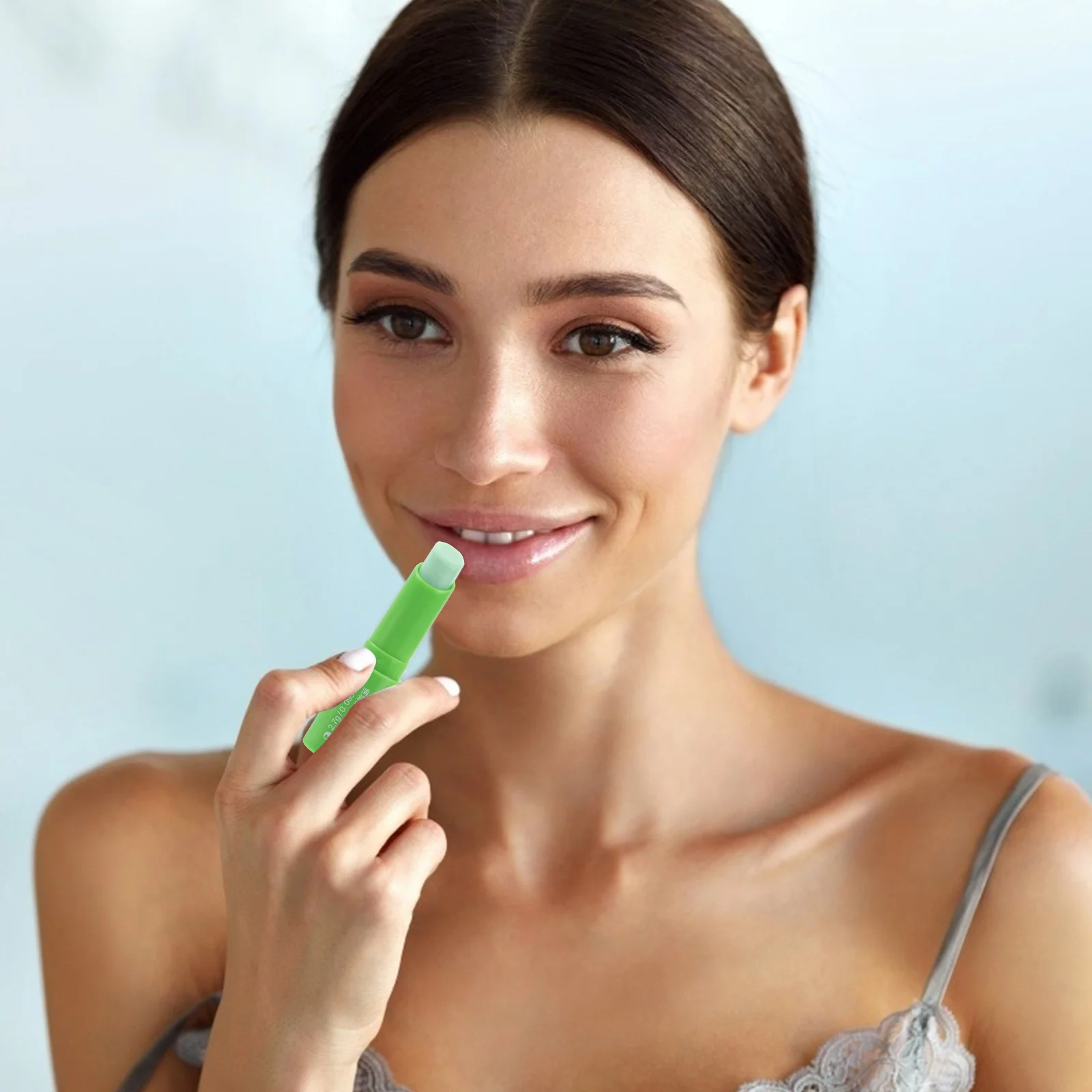 

3g Plant Essence Lip Balm Moisture Lip Care Stick Refreshing Green Tea Smoother Nourishing Lips Softening