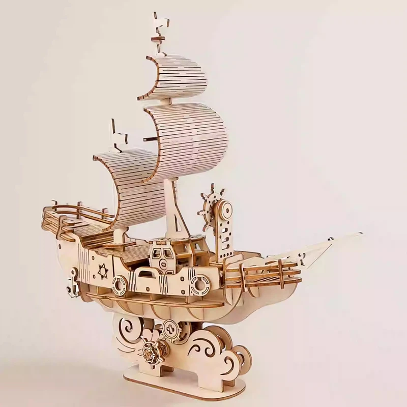 DIY 3D Holzpuzzle Celestia Segelboot Versand Modell Drachenboot Zerstörer Holzpuzzle Spielzeug für Kinder Kinder Home Room Decor