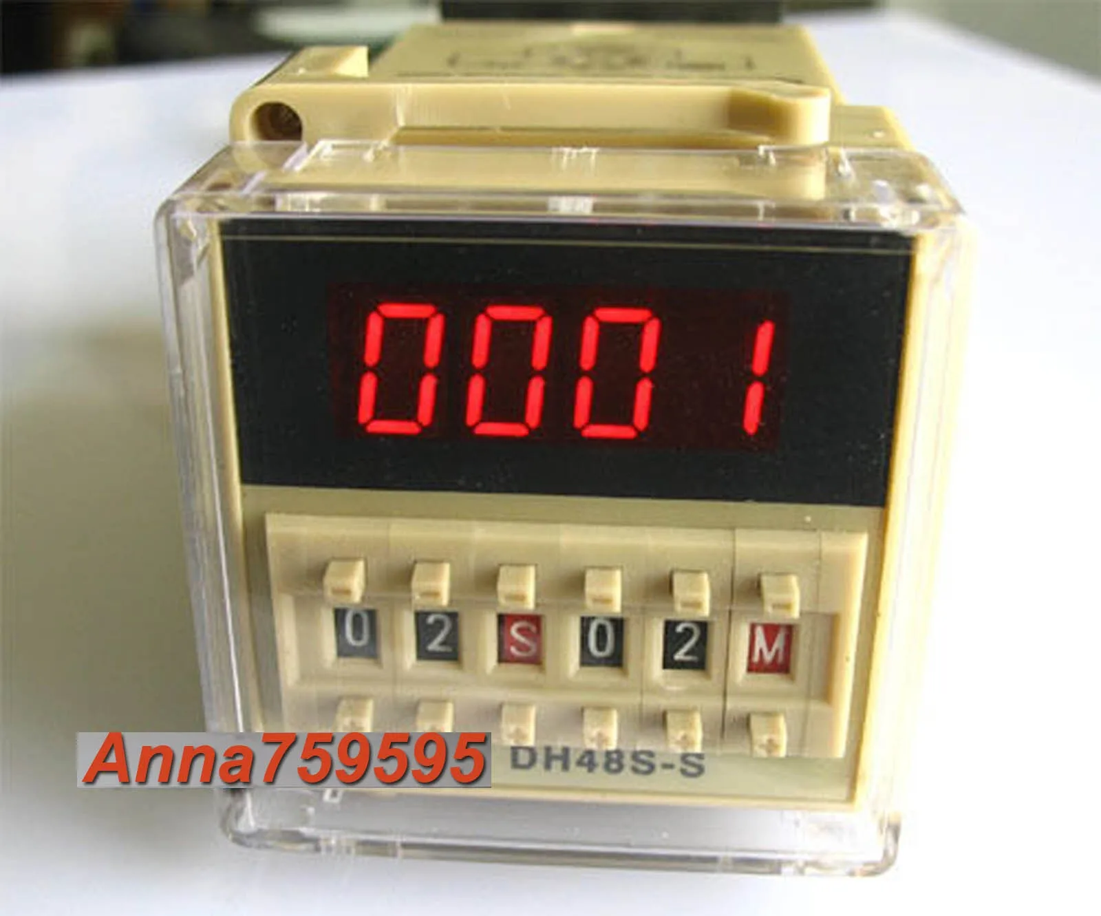 US Stock 1Pc ASY-3D Pro AC220V Power ON Delay Timer Time Relay 0.1S ~ 999S
