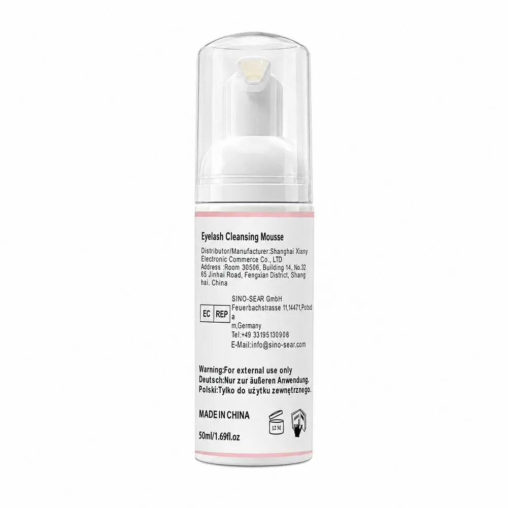 Wimpernreinigungsschaum, sanftes ölfreies Wimpernshampoo, Make-up-Entferner, nicht reizende Augenpflege 50ml – Detail 21