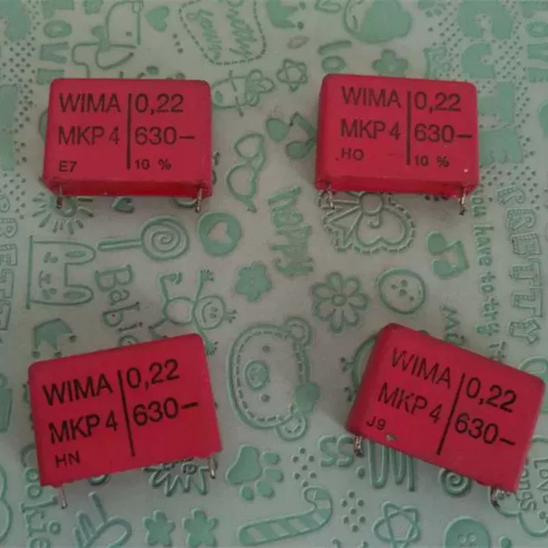 

10-100 шт. WIMA MKP4 0,22 мкФ 630 В бесконечный пленочный конденсатор с лихорадкой из Германии