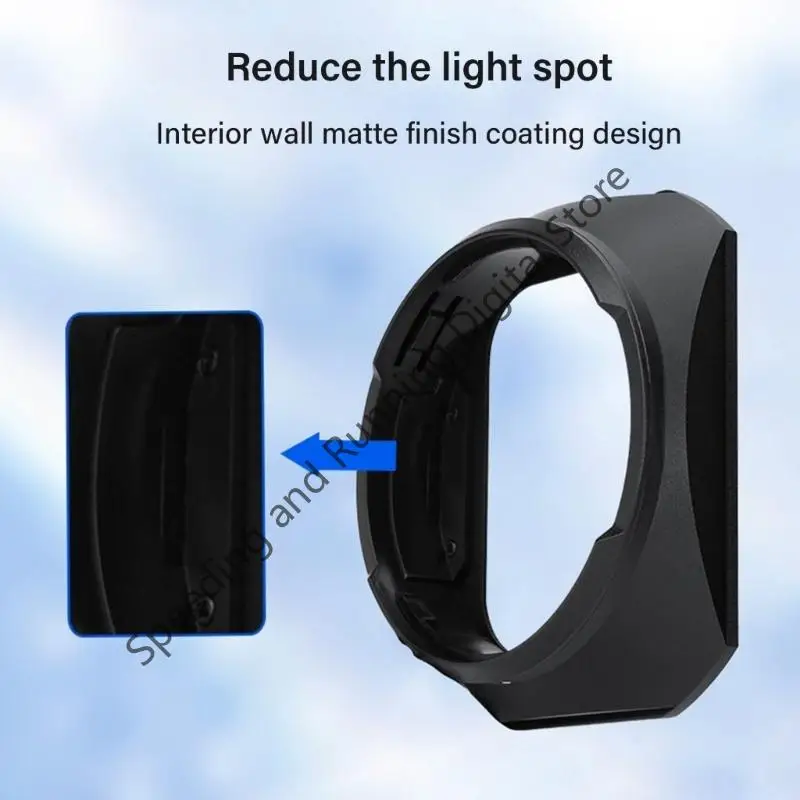 ل XF18-55 عدسة هود ل Fujifilm 18-55 مللي متر F2.8-4 X-T30II XT30II X-T4 X-T30 X-T20 كاميرا مربع عدسة الظل الغطاء الواقي