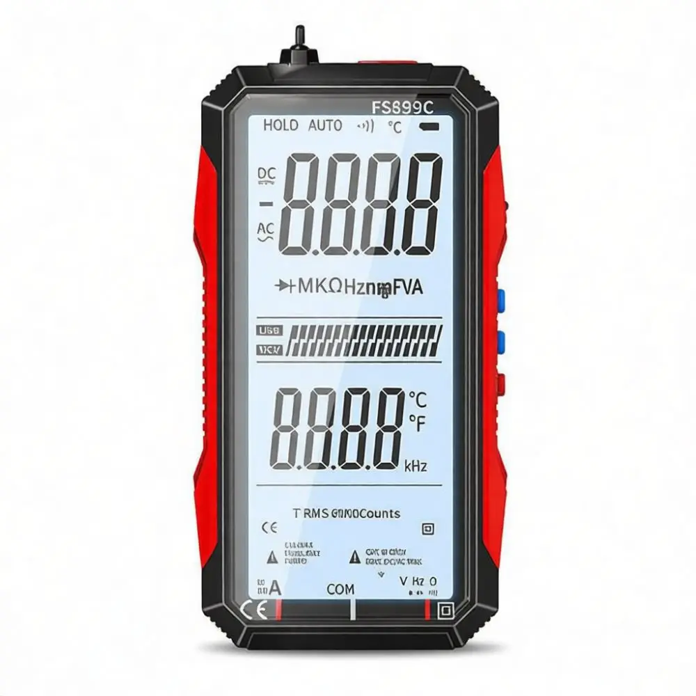 Digital Multimeter Auto Range Voltage Tester Portable Electrician Repair Tool Smart Anti Burn Full Screen Color Voice Meter