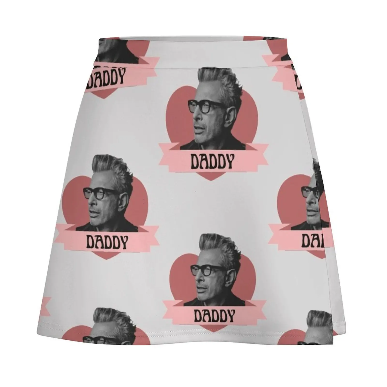 Jeff Daddy Goldblum With a Heart celebrity crush inspired heckinfarout Mini Skirt cosplay Women's dress Mini Skirt