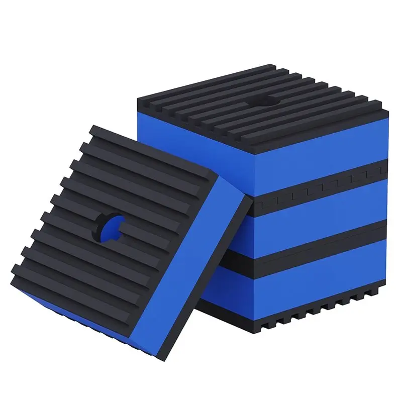 

MOPHE-Anti-Vibration Pads, 2" X 2" X 7/8" Heavy Duty Rubber Isolation Pads, 3/8" Pre-Drill Hole Mechanical Vibration Damping Pad