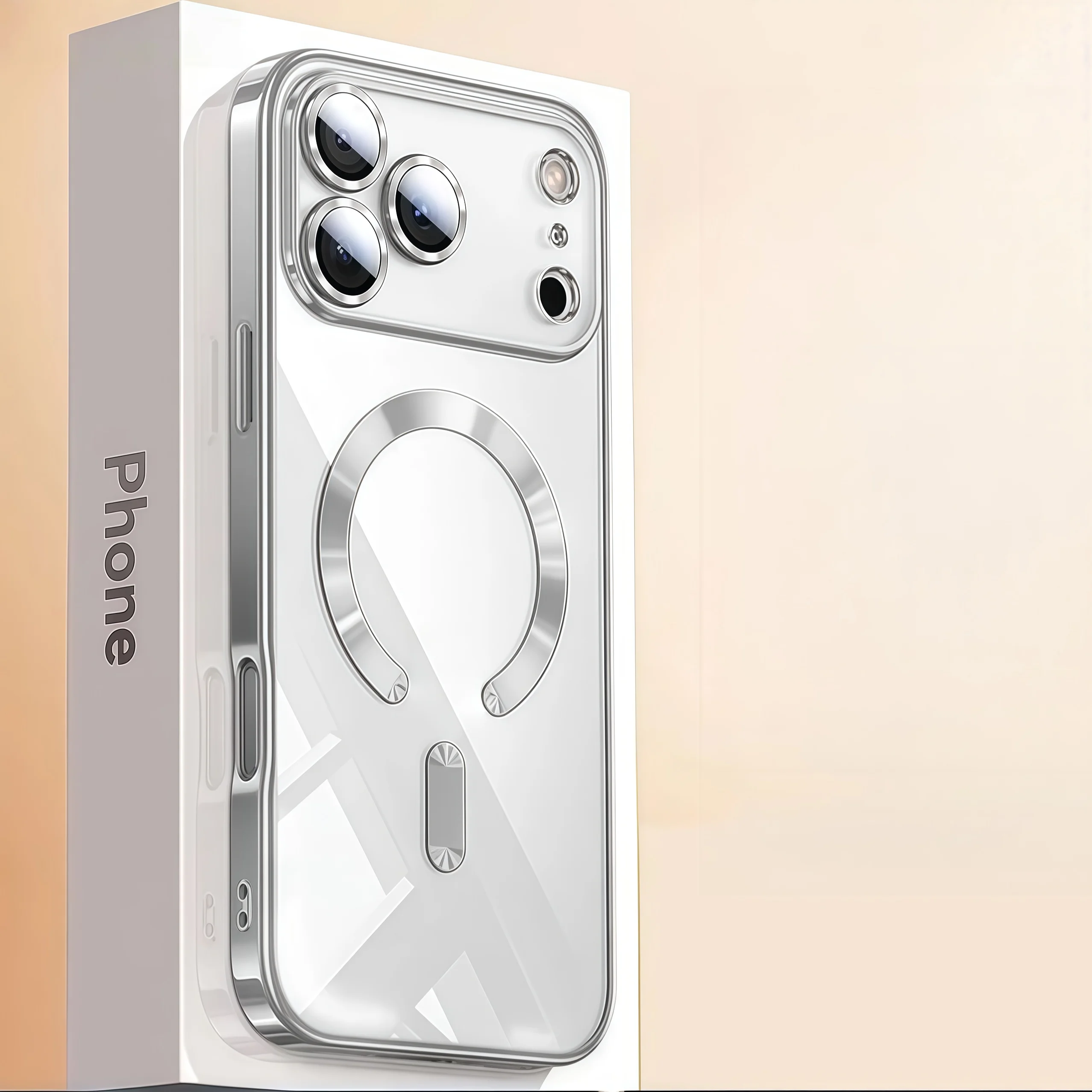 حماية الكاميرا غطاء مطلي فاخر شفاف ناعم من مادة البولي يوريثان الحراري مع حافظة هاتف مغناطيسية لهاتف iPhone17Pro Max/17Pro/Air/17 #6