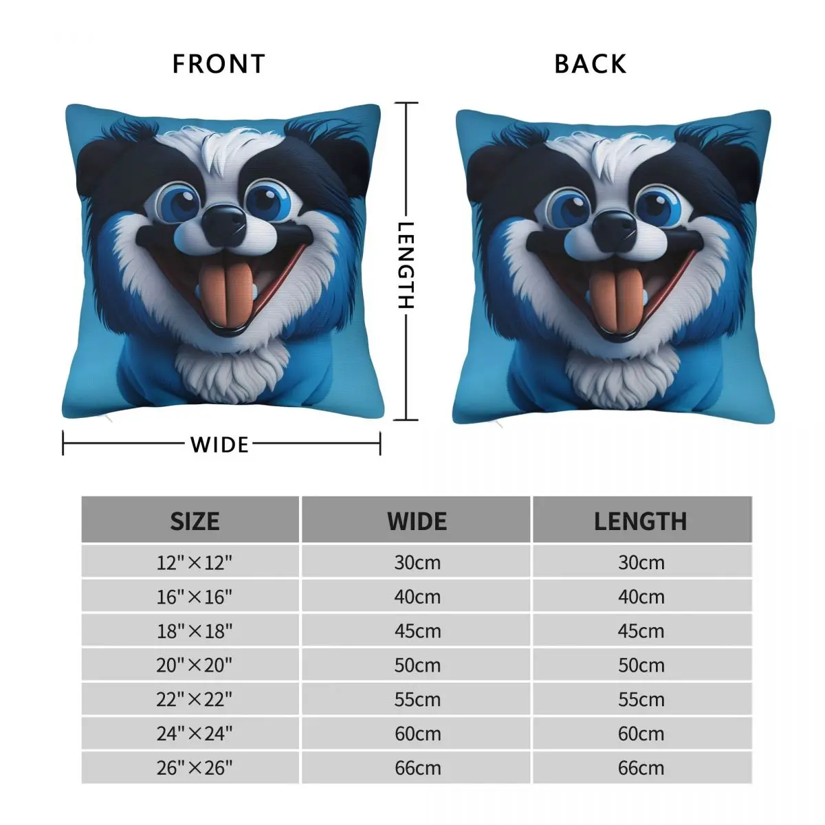 1Piece Pillowcase Cover For Bedroom guest room children's room recreational vehicle vacation home Dog