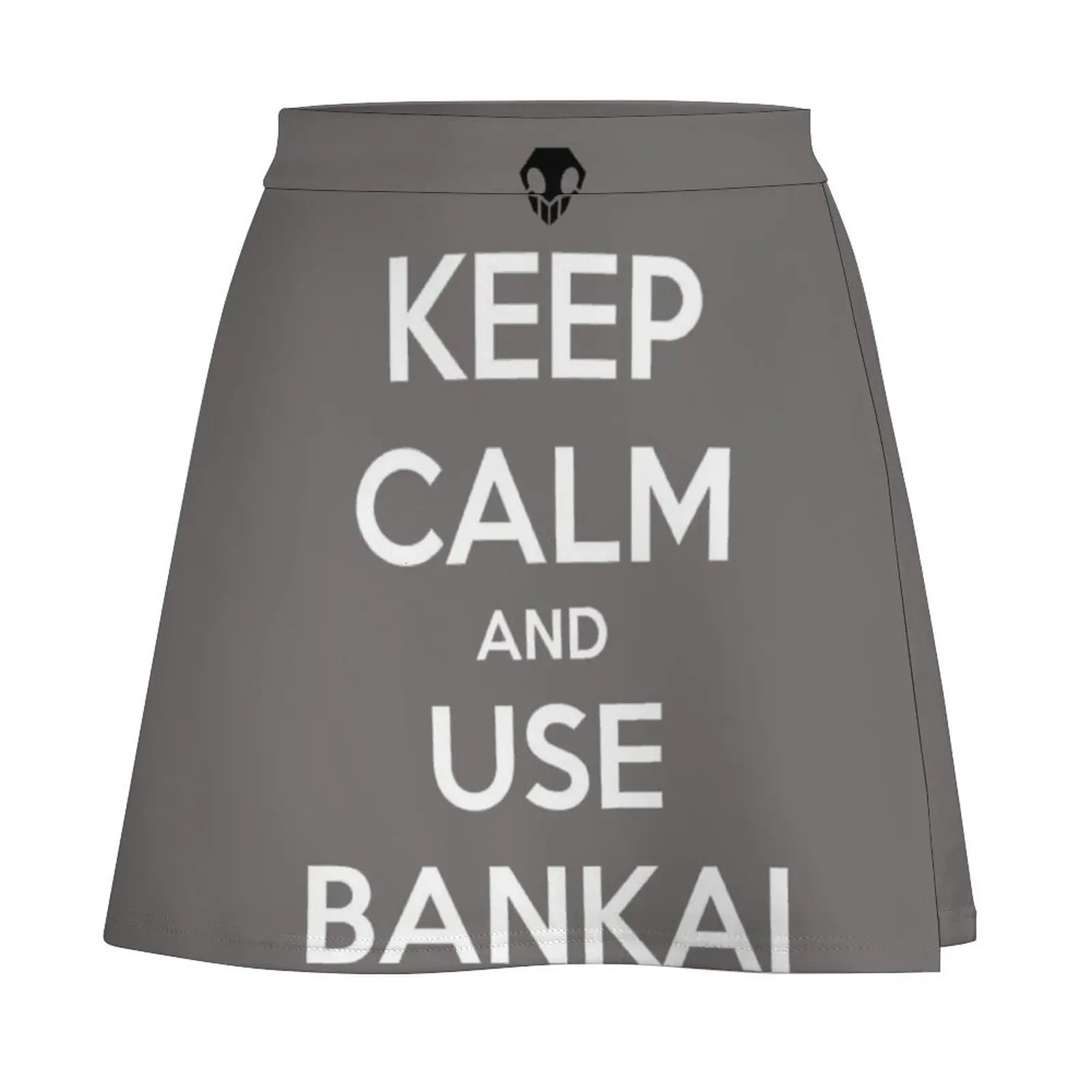 keep calm and use bankai Mini Skirt Korean clothing Woman short skirt 90s vintage clothes extreme mini dress Mini Skirt