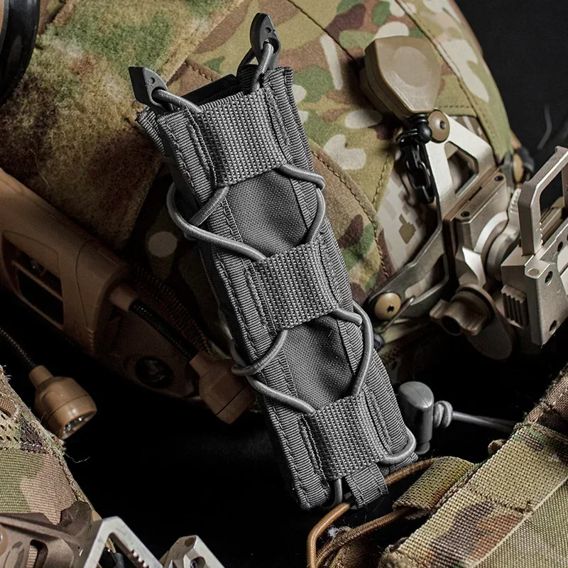 Tactico LSR 9mm Mag Pouch MOLLE Pouch Radio Modular Pouch Quick Release Comms Multi-radio Holder Hunting Accessories