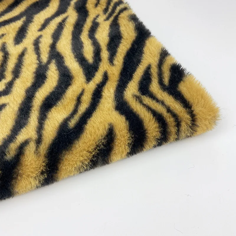 Small Rabbit Plush Fabric, Zebra Print, Thicken DIY Clothing, Coat, Pillow, Handmade Sewing, Quilting