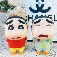 Crayon Shin Chan Standing Up Beaten Crying Shin Chan, Internet Celebrity, Anime, Figurine, Gift Cute Car, Home Decoration, Doll