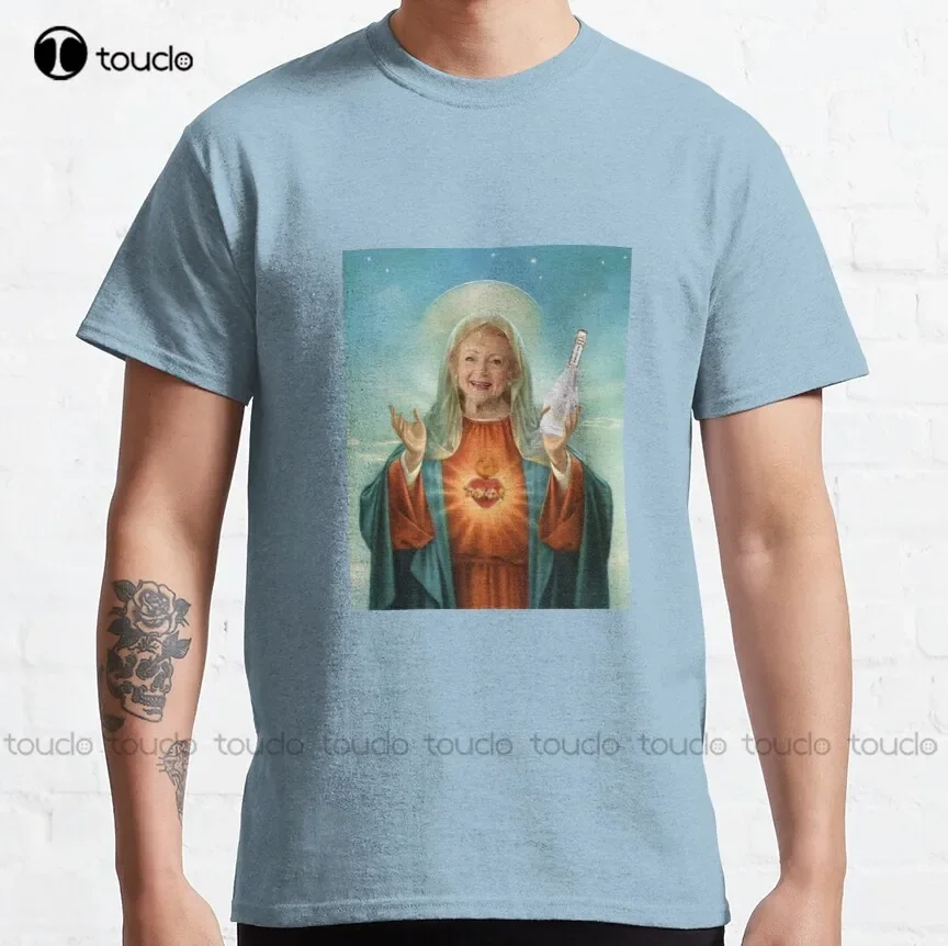 Saint Betty Betty White Golden Girls Classic T-Shirt Size Shirt Custom Aldult Teen Unisex Digital Printing Tee Shirt Xs-5Xl