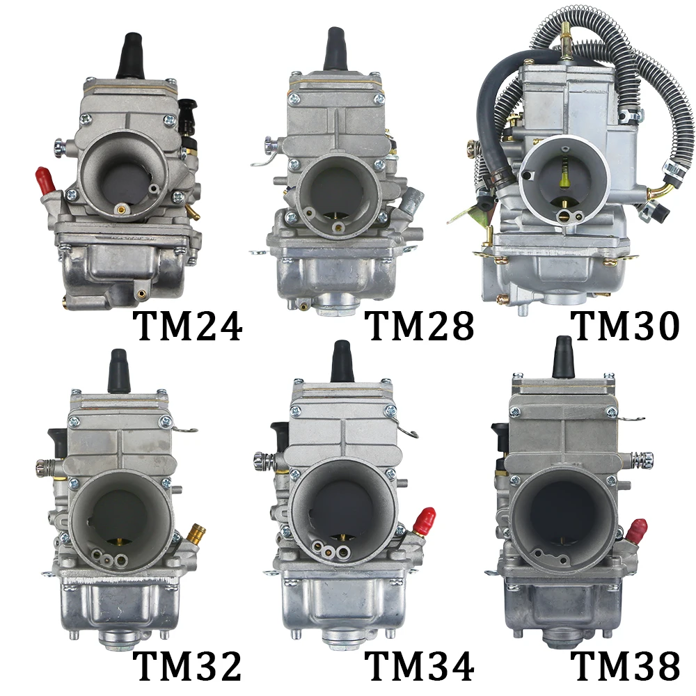 ل Mikuni TM24 TM28 TM30 TM32 TM34 TM38mm دراجة نارية المكربن لهوندا CR250 كاواساكي KX125 KX150 CR250