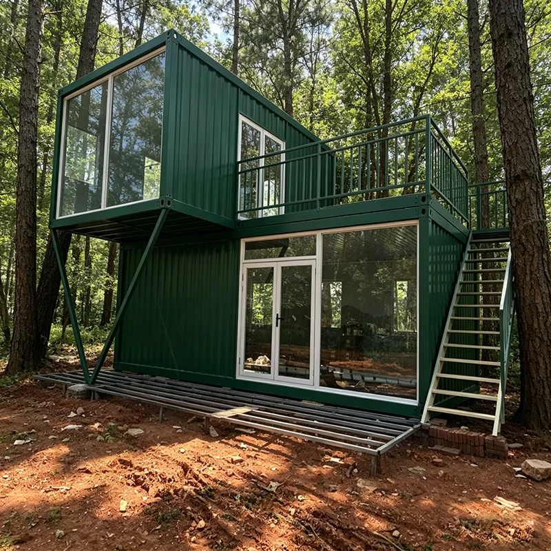 Casa Contenedor Prefabricada Moderna y Expandible, Lista para Habitar, con Cocina, Construcción Prefabricada, Casa Modular