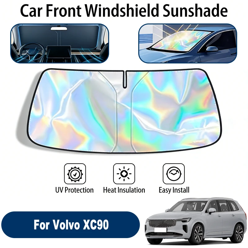

Windshield Sun Shade For Volvo XC90 Foldable UV Reflective Front Window Sun Protection Cover Accessories