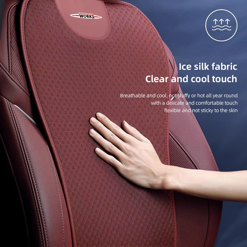 Car Seat Cushion Breathable Ice Silk Protect Mat Accessories  For Mini Cooper One JCW F54 F55 F56 F57 F60 R50 R52 R53 R55 R5