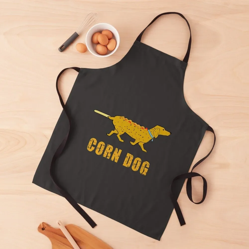 Funny Corn dog dog Apron Customizable Chef Uniform For Men Apron