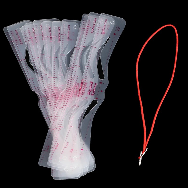 12 Styles 100% Brand new and high quality Makeup Tools Thrush Card Grooming Eyebrow Shaper Kit Eyebrow Stencil