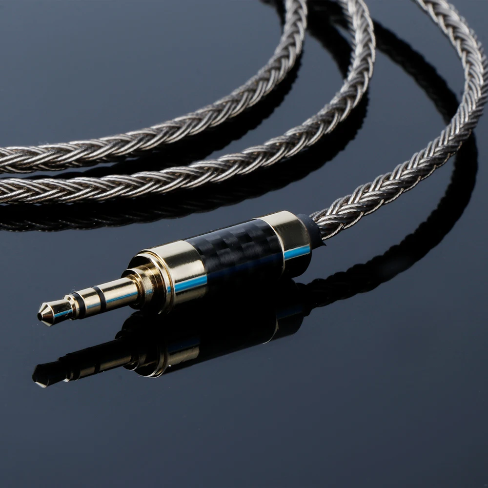 Kabel słuchawkowy Hi-Fi 7N OCC posrebrzany 3.5mm do 3.5mm, kabel adapter, kabel audio ulepszony, kabel do słuchawek, kabel audio Hi-Fi — zdjęcie produktu 5