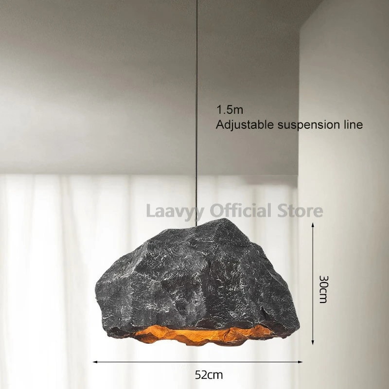 الإبداعية تقليد روك ديكور المنزل مصباح معلق طاولة طعام حديثة قلادة Led ضوء متواضع الداخلية تعليق الثريا