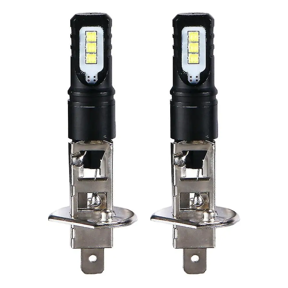 

2x H1 6000K Xenon White 6000lm LED Headlight Kit High-beam 80W per Bulb CSP LED 360 Degree Projection Lenses Aluminum Alloy