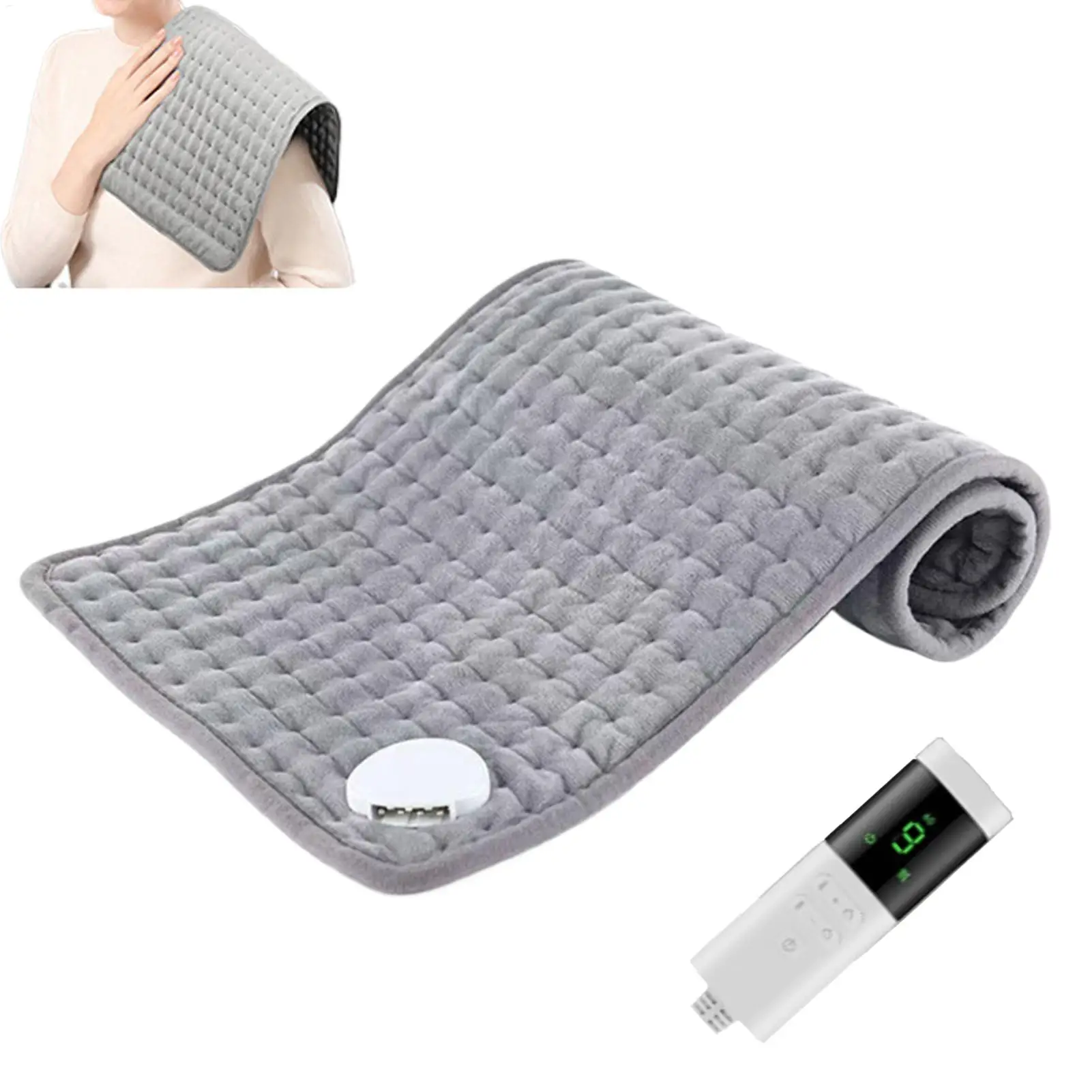Heating Pad for Back 17x33 Inch Large Electric Heating Pad 9 Heat Settings Auto Shut Off Warmer for Neck Shoulder Waist Leg