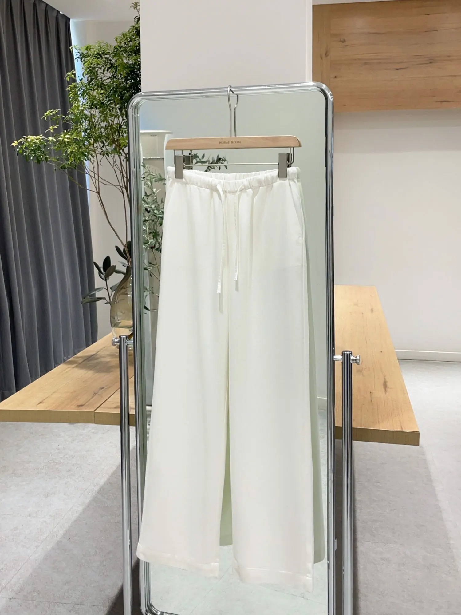 Jeans drappeggiati in seta coreano Sle vita alta gamba dritta casual colore puro estate nuovo arrivo denim elastico in vita lungo fino al pavimento