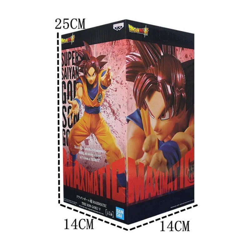 In magazzino originale Bandai Dragon Ball Anime Son Goku MAXIMATIC Anime Figure Model Toys ornamenti da collezione regali per bambole per bambini