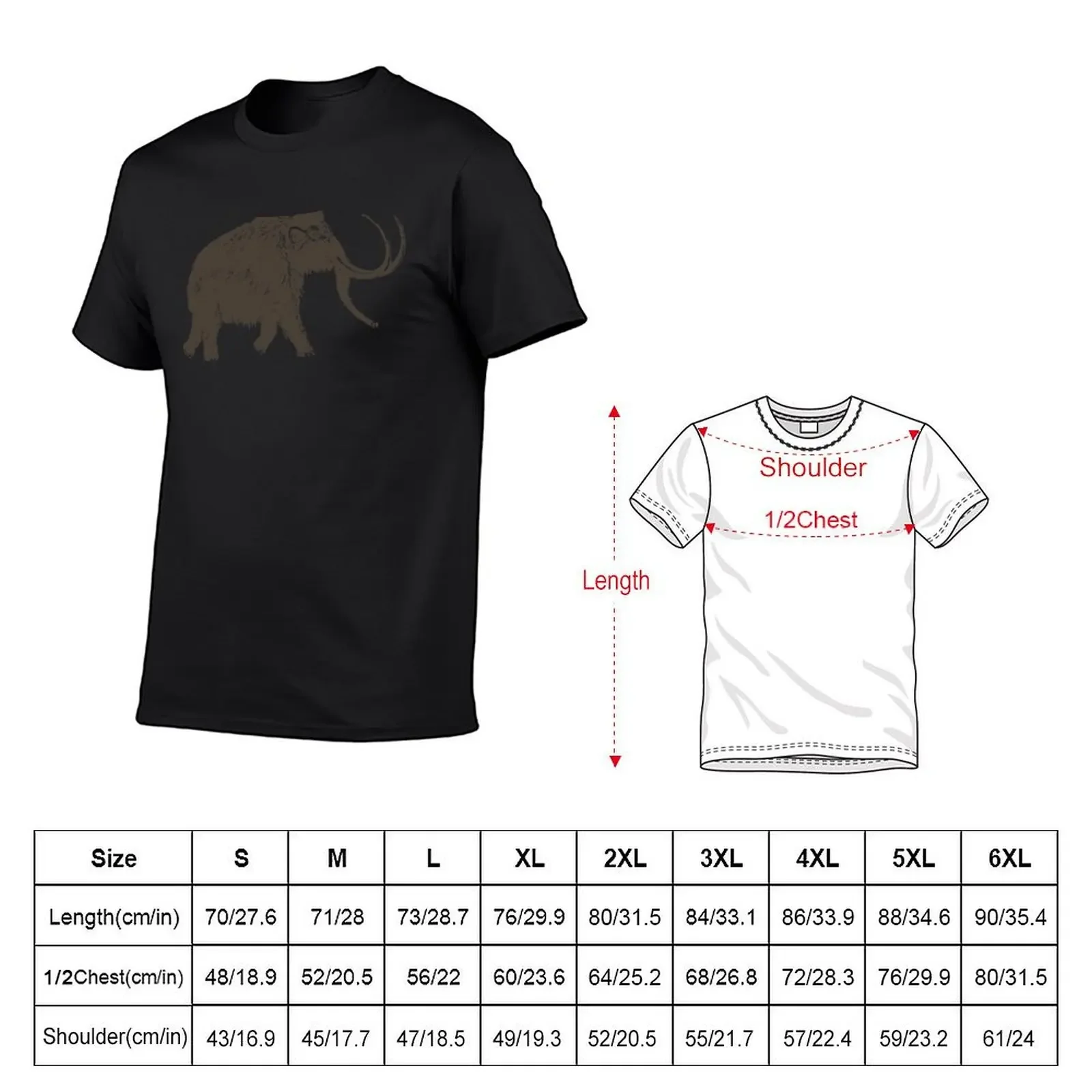 Big Woolly Mammoth Dinosaur Cool ElephanCute Graphic Wooly Jurassic Animal Park T-Shirt shirts graphic mens funny t shirts