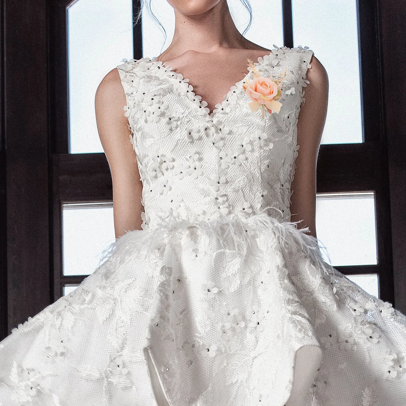 

Набор цветочных корсажей в стиле бохо: браслеты из искусственных цветов для свадьбы, выпускного, украшения на вечеринку, корсажи на запястье