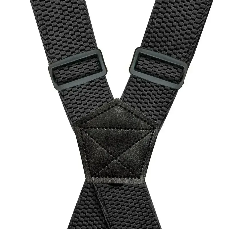 Heavy Duty Work Suspenders for Men, Adjustable Elastic Trouser Braces