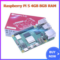 Official Original Raspberry Pi 5 4GB 8GB RAM Development Board Case Cooling Fan Cooler Optional