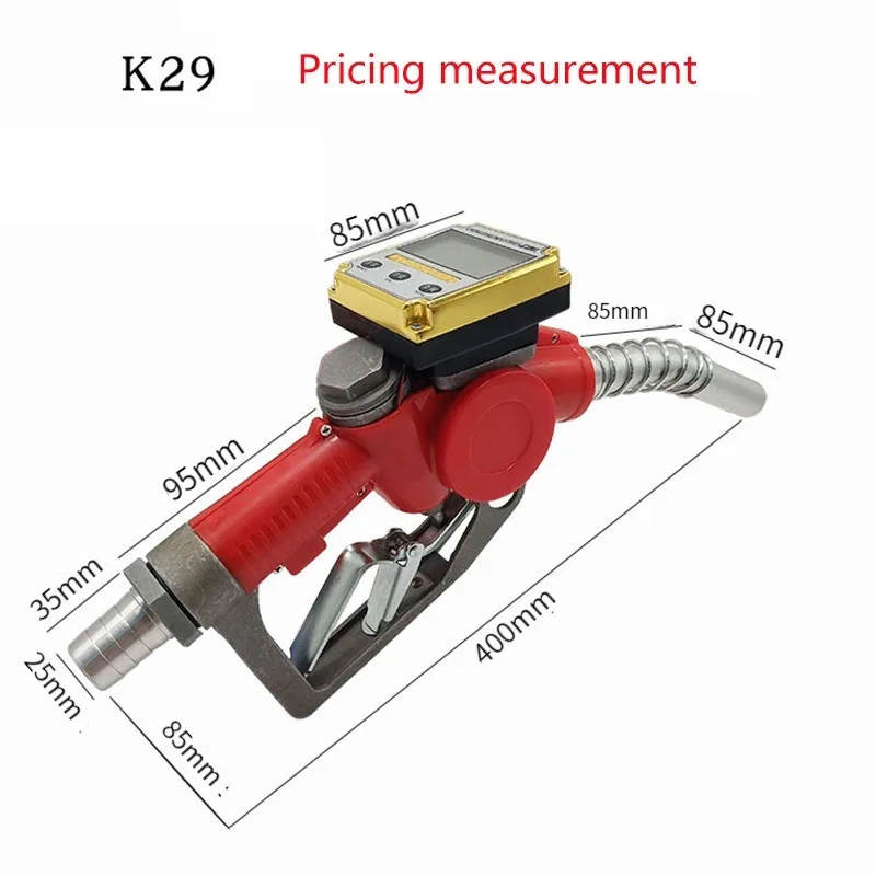 Imagem -02 - Digital Flow Meter Fuel Bocal Pistola de Gasolina Querosene Diesel Alumínio Fuel Injection Tool K28 K29