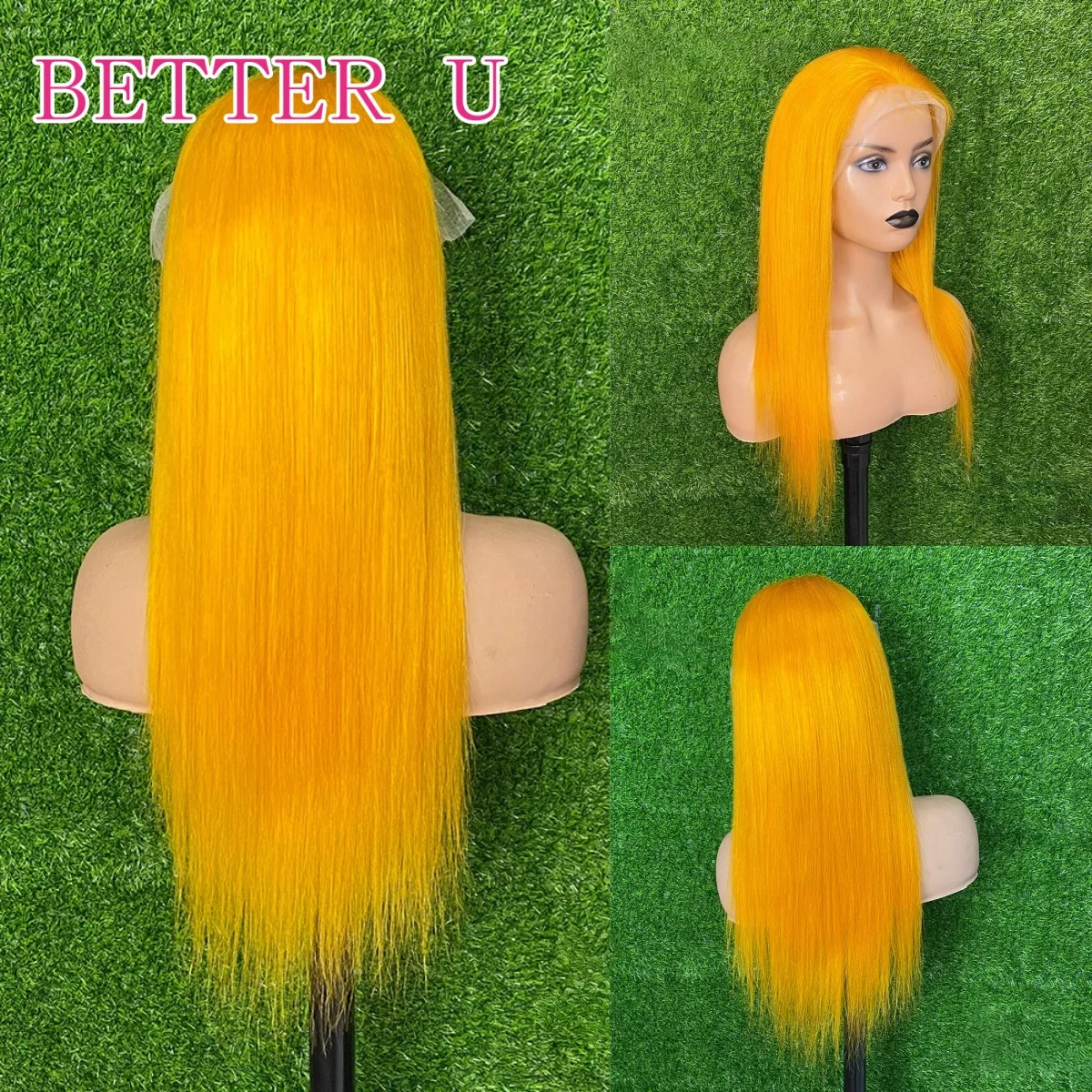 باروكة من شعر طبيعي أصفر داكن مستقيم 13X6 باروكات أمامية من الدانتيل للنساء 613 باروكة أمامية من الدانتيل الشفاف عالي الدقة 100% شعر بشري #2