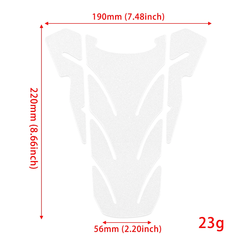 Motorcycle Frosted Tank Pad Protector Sticker for Kawasaki Ninja 400 Z650 Z750 Z900 Z1000 SX for Suzuki GSXS GSXR 600 750 1000