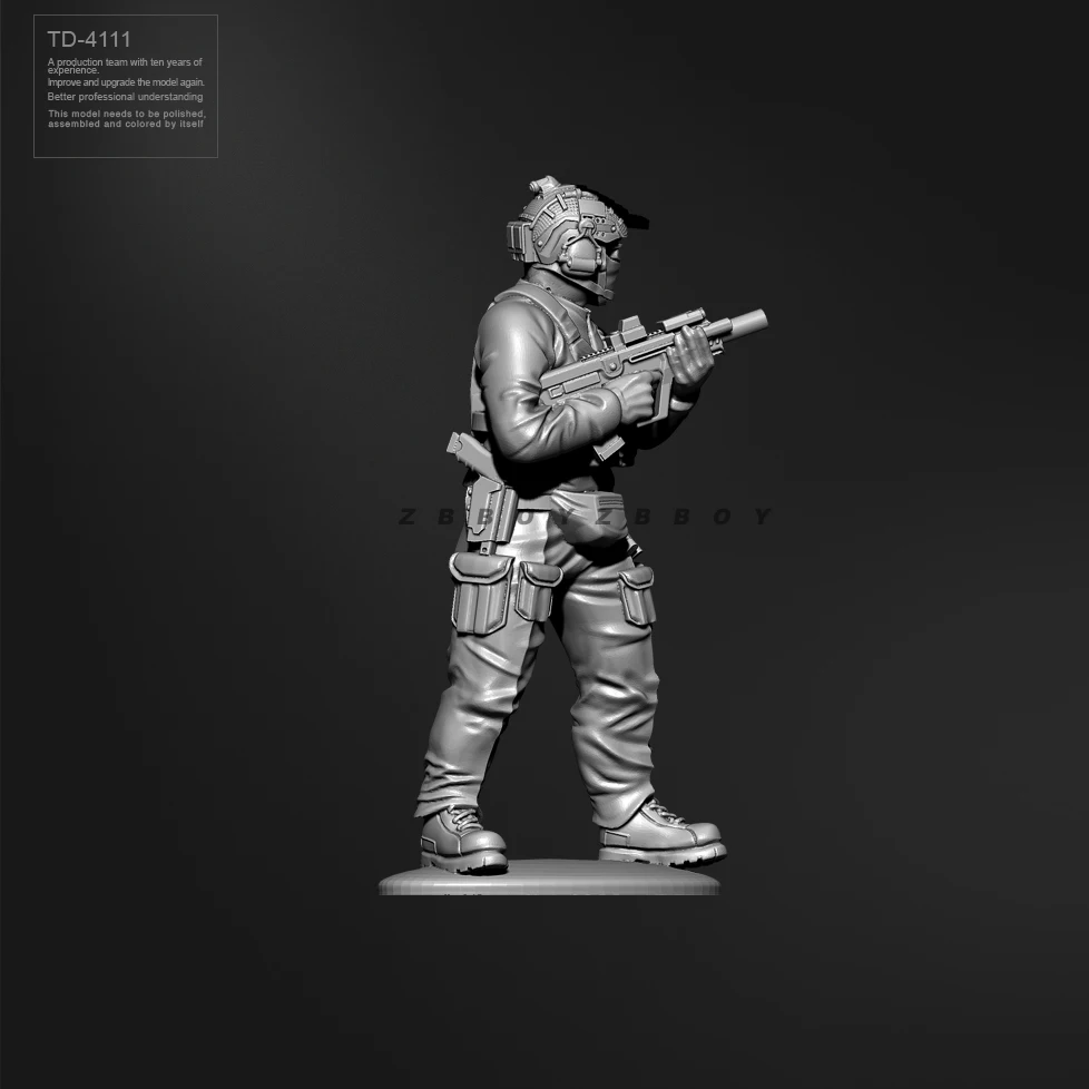 Kits de maquettes de soldats en résine, 38MM 50MM, figurine incolore, impression 3D auto-assemblée, TD-4111