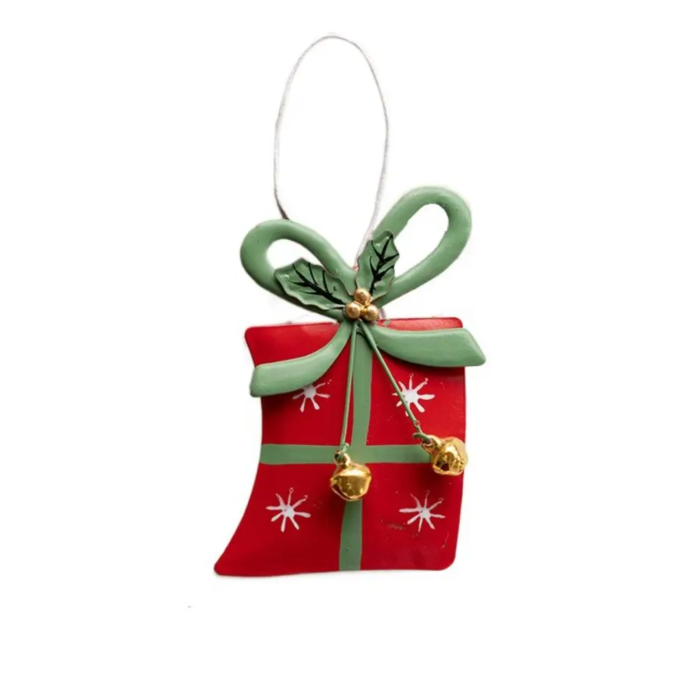 

Nordic Style Christmas Five-pointed Star Pendant Five-pointed Star/Gift Pack/Snowflake Iron Xmas Tree Hanging Pendant Hanging