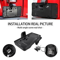 Rear License Plate Holder Frame Number Tag Mounting Bracket with Lamp Light for Jeep Wrangler JK 2007-2017 Car Accessories