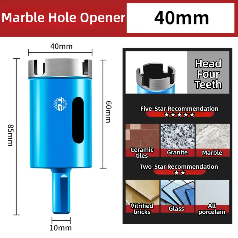 TG Marble Granite Glass Tile Ceramic Drill Bit Diamond Hole Saw Cutting Tool for Hand Drill Tool 6-100mm