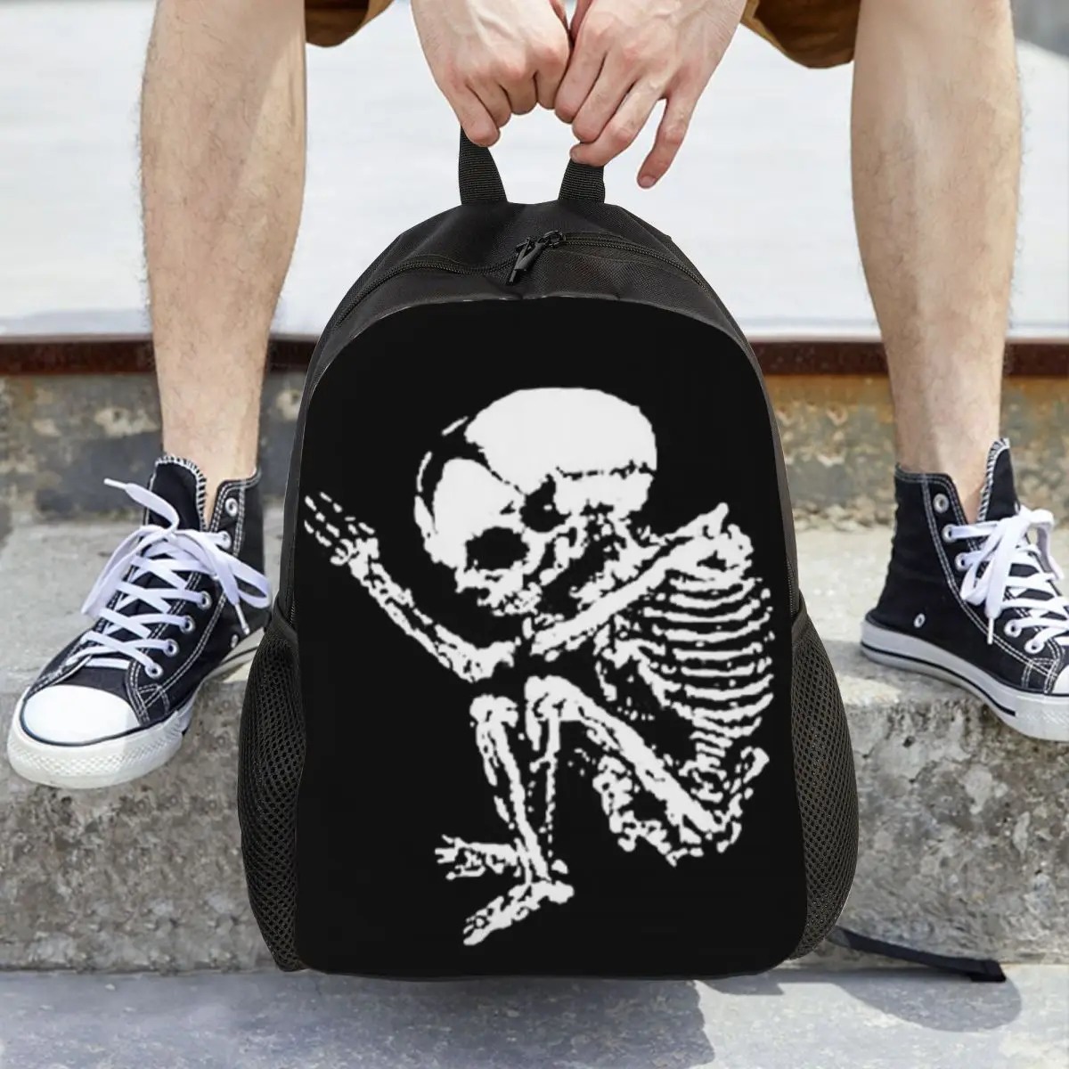 حقيبة ظهر معدنية على شكل جثة أكلة لحوم البشر، حقيبة ظهر ذات سعة كبيرة للأطفال، حقيبة كتب مدرسية، حقائب كتف للرجال والنساء
