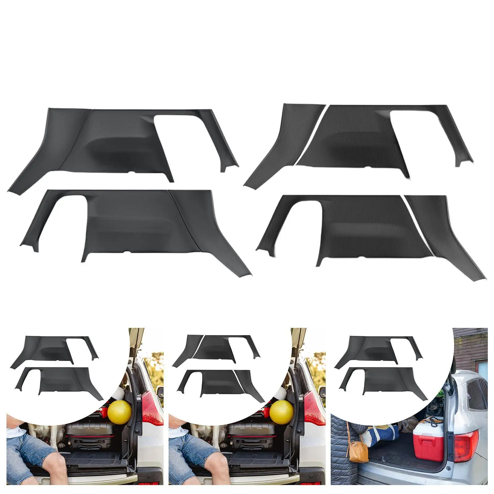 

Trunk Side Guard Cover Protector Practical Portable Premium Rear Trunk Side Pad Direct Replace Auto Interior Accessories
