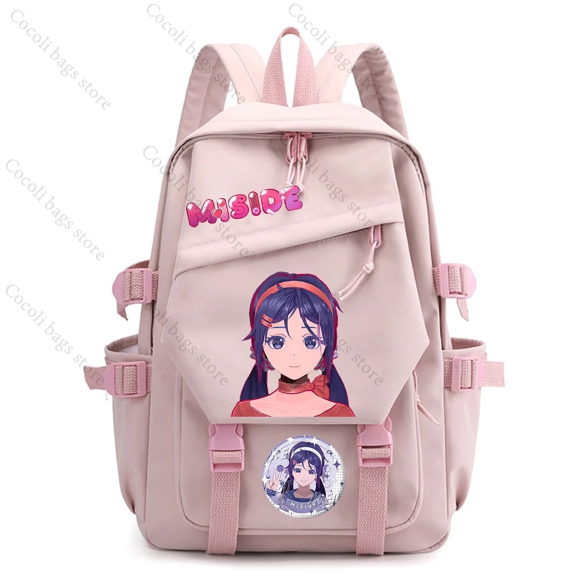 Game Miside Series Print Backpack Schoolbag Youth School Backpack Backpacks for Teenage Students Multi-pocket Kids School Bags